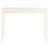 Table console Blanc 110x40x75 cm Bois massif de pin