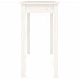 Table console Blanc 110x40x75 cm Bois massif de pin