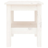 Table basse Blanc 35x35x40 cm Bois massif de pin