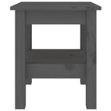 Table basse Gris 35x35x40 cm Bois massif de pin