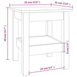 Table basse Marron miel 35x35x40 cm Bois massif de pin