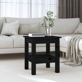 Table basse Noir 35x35x40 cm Bois massif de pin