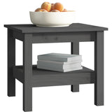 Table basse Gris 45x45x40 cm Bois massif de pin