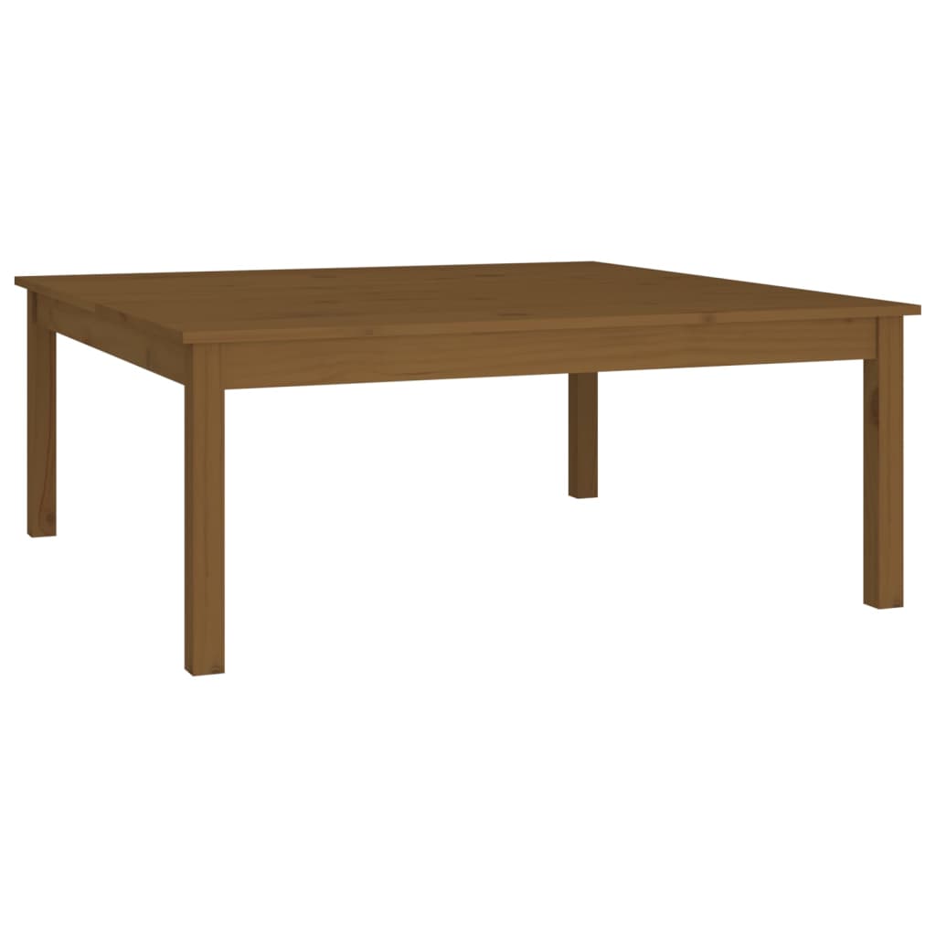 Couchtisch Honigbraun 100x100x40 cm Massives Kiefernholz