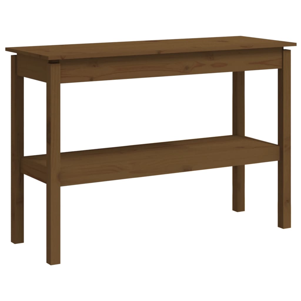 Table console Marron miel 110x40x75 cm Bois de pin solide