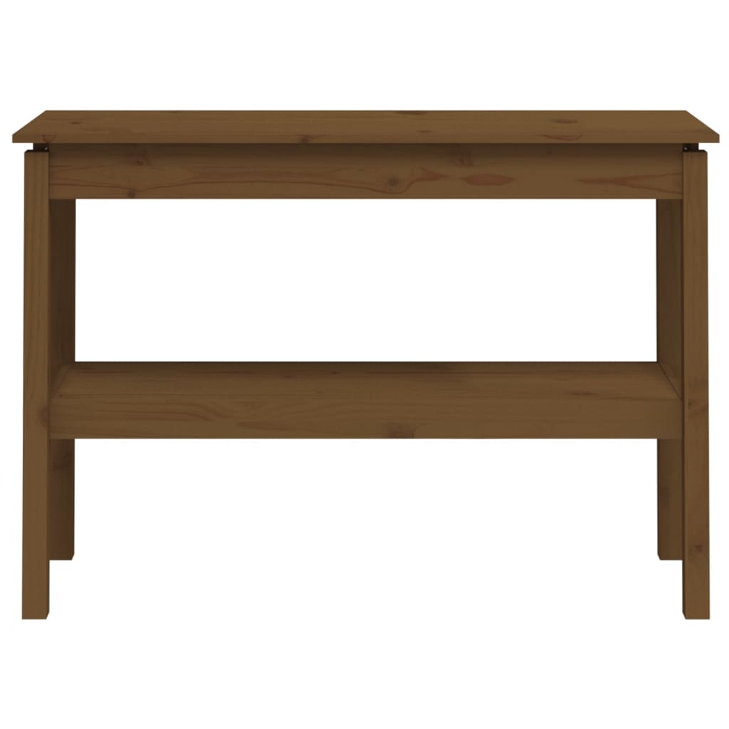 Table console Marron miel 110x40x75 cm Bois de pin solide