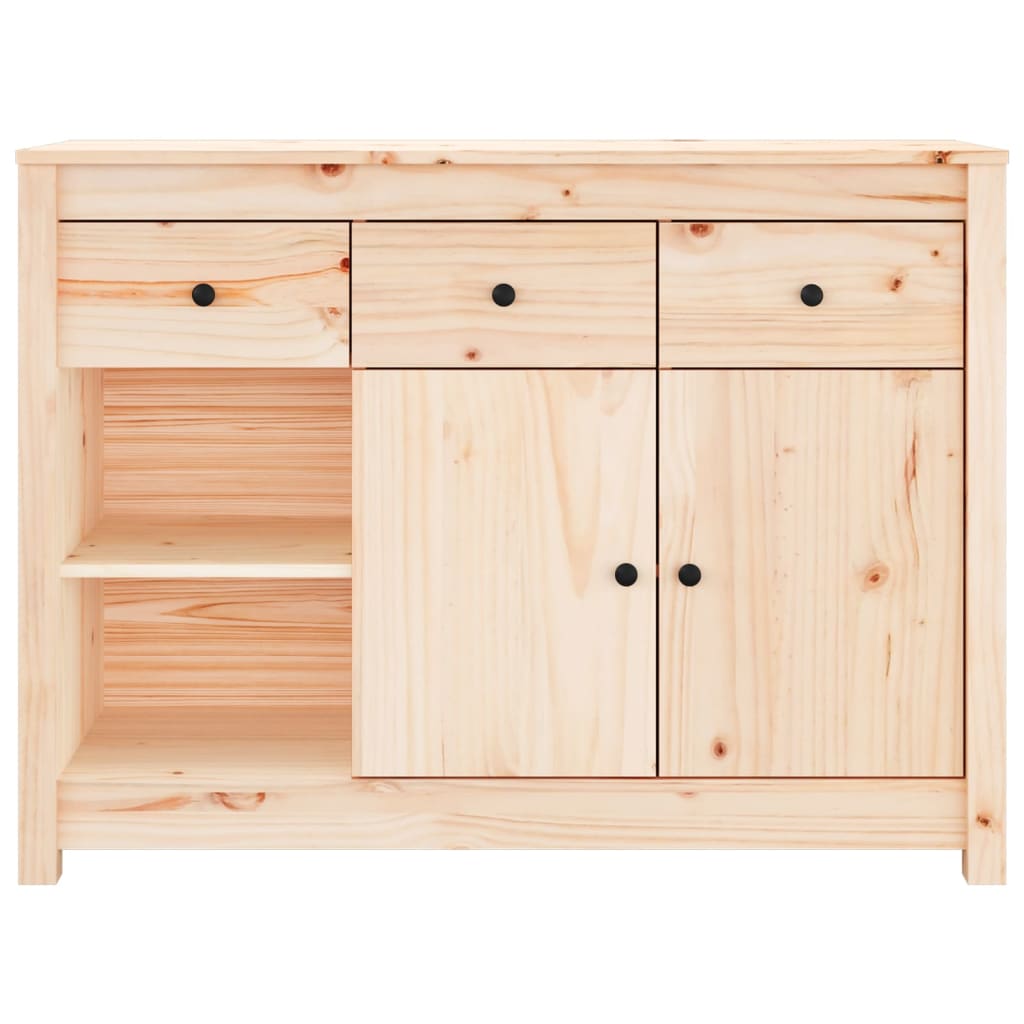 Sideboard 100x35x74 cm Massives Kiefernholz