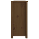 Buffet Marron miel 100x35x74 cm Bois massif de pin