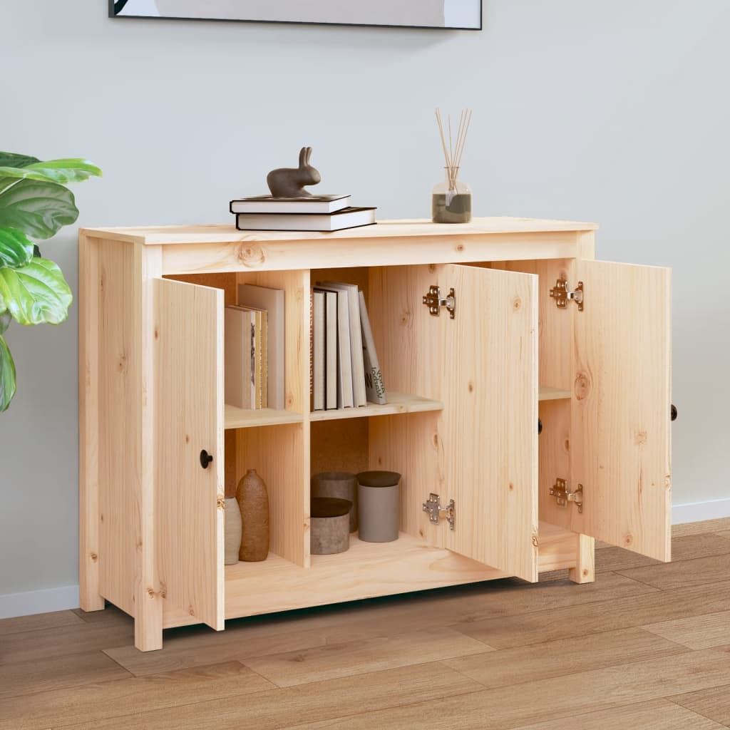 Sideboard 100x35x74 cm Massives Kiefernholz