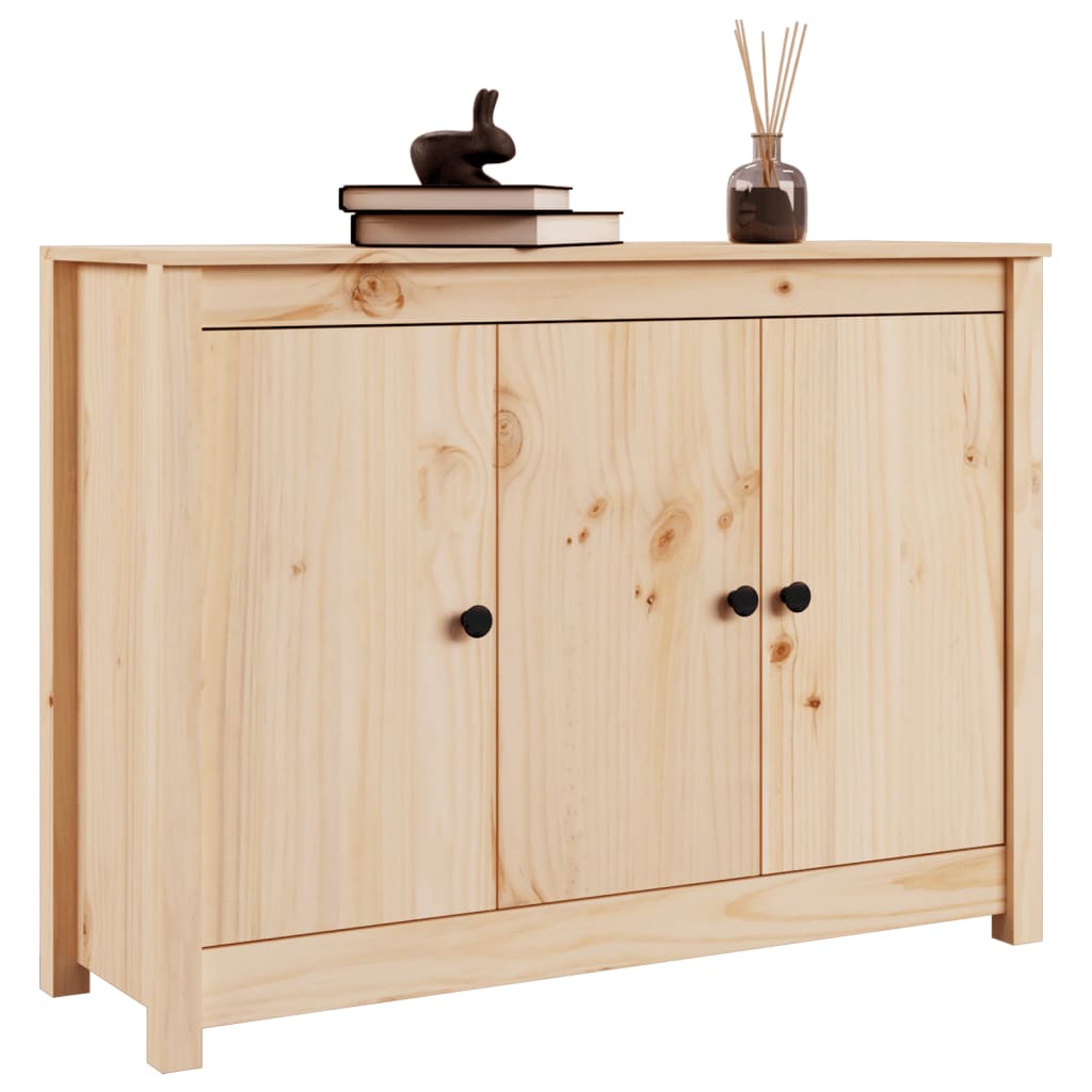 Sideboard 100x35x74 cm Massives Kiefernholz