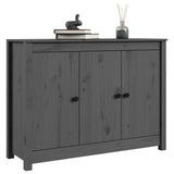 Buffet Gris 100x35x74 cm Bois massif de pin