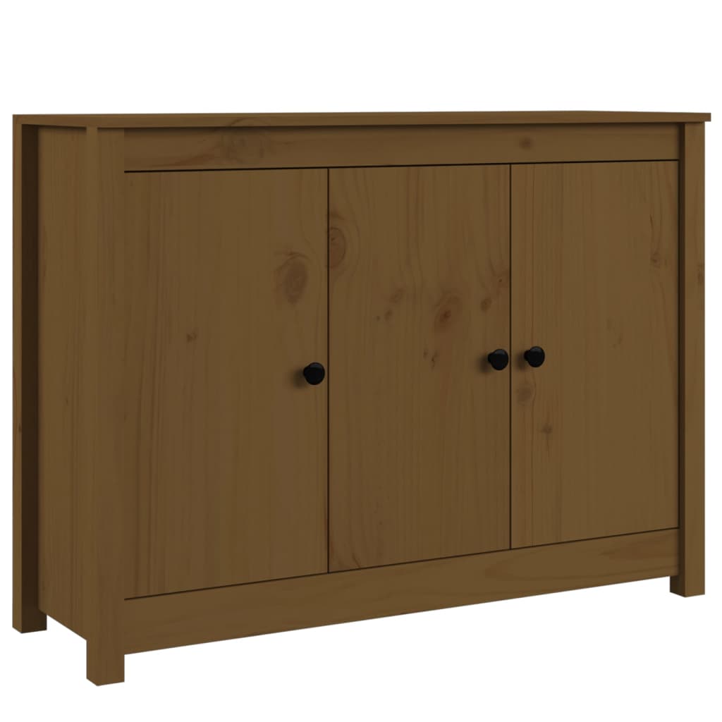 Honey Brown Sideboard 100x35x74 cm Solid Pine Wood