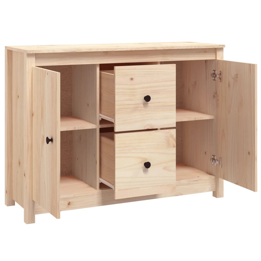 Buffet 100x35x74 cm Bois massif de pin