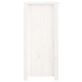 Buffet Blanc 100x35x74 cm Bois massif de pin