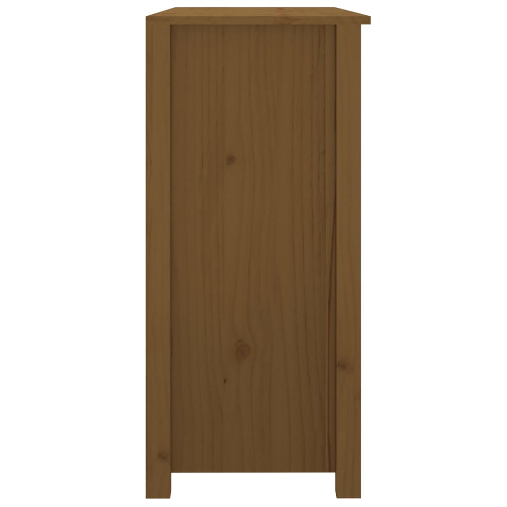 Buffet Marron miel 100x35x74 cm Bois massif de pin