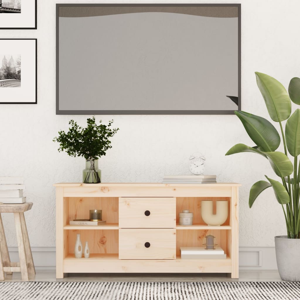 TV cabinet 103x36.5x52 cm Solid pine wood