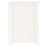 Meuble TV Blanc 103x36,5x52 cm Bois de pin massif