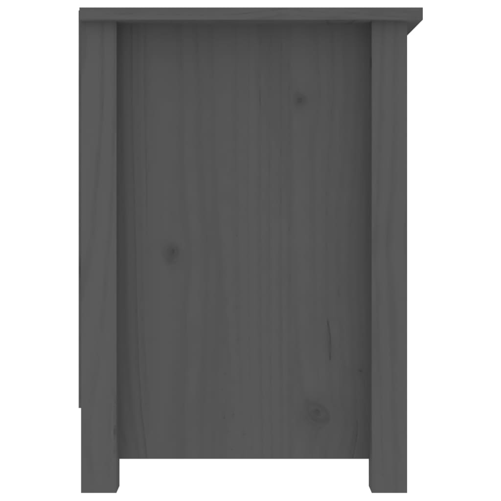 Meuble TV Gris 103x36,5x52 cm Bois de pin massif