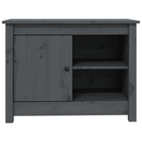 Grey TV cabinet 70x36.5x52 cm Solid pine wood