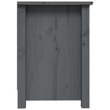 Meuble TV Gris 70x36,5x52 cm Bois de pin massif