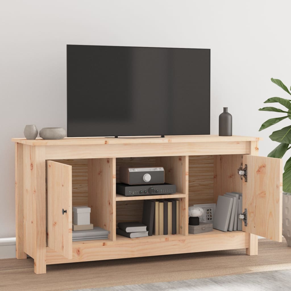 Meuble TV 103x36,5x52 cm Bois de pin massif