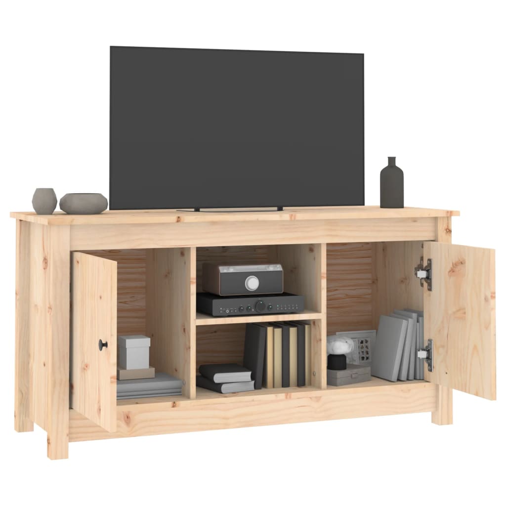 Meuble TV 103x36,5x52 cm Bois de pin massif