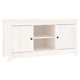 White TV cabinet 103x36.5x52 cm Solid pine wood