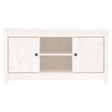 White TV cabinet 103x36.5x52 cm Solid pine wood