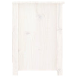 Meuble TV Blanc 103x36,5x52 cm Bois de pin massif