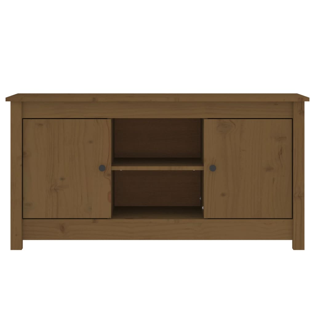 Honey Brown TV Cabinet 103x36.5x52 cm Solid Pine Wood