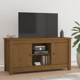 Meuble TV Marron miel 103x36,5x52 cm Bois de pin massif