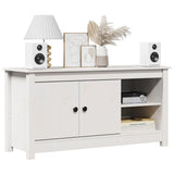 White TV cabinet 103x36.5x52 cm Solid pine wood