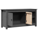 Meuble TV Gris 103x36,5x52 cm Bois de pin massif