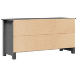 Meuble TV Gris 103x36,5x52 cm Bois de pin massif