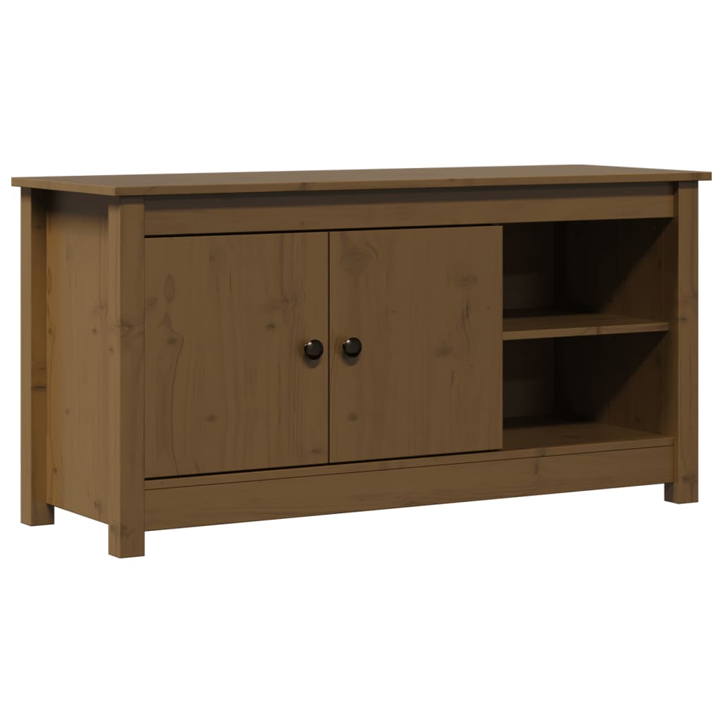 Honey Brown TV Cabinet 103x36.5x52 cm Solid Pine Wood