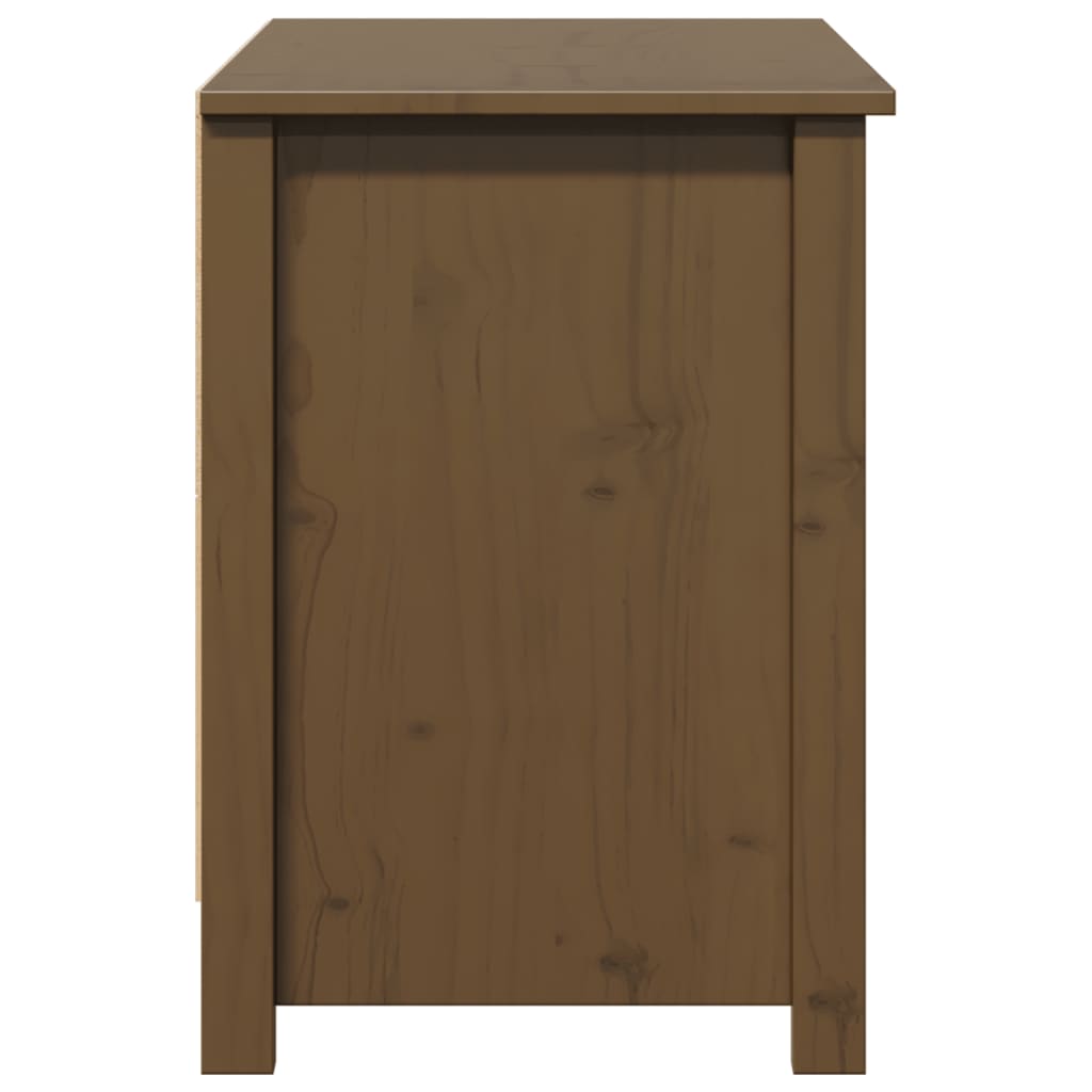 Meuble TV Marron miel 103x36,5x52 cm Bois de pin massif