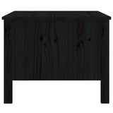 Table basse Noir 100x50x40 cm Bois massif de pin