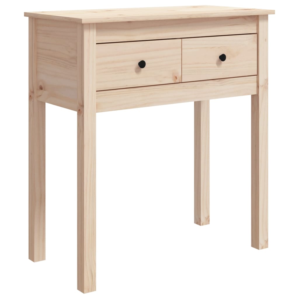 Table console 70x35x75 cm Bois massif de pin