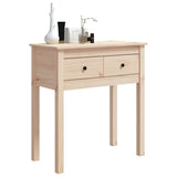 Table console 70x35x75 cm Bois massif de pin