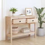 Table console 100x35x75 cm Bois massif de pin