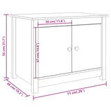 Table basse 71x49x55 cm Bois massif de pin