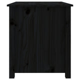 Table basse Noir 71x49x55 cm Bois massif de pin