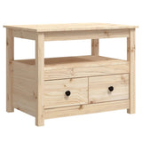 Table basse 71x49x55 cm Bois massif de pin