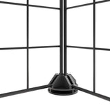 8 Panel Pet Cage Black 35x35 cm Steel