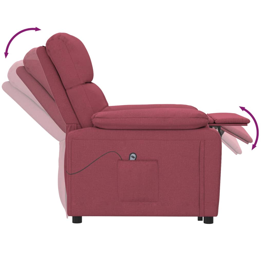 Fauteuil Rouge bordeaux Tissu