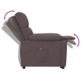 Fauteuil Marron foncé Tissu