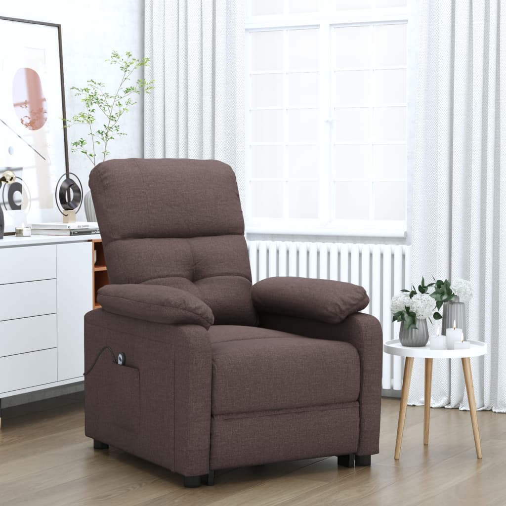 Fauteuil Marron foncé Tissu