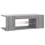 TV cabinet with LED lights Sonoma gray 90x39x30 cm