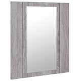 Armoire à miroir LED de salle de bain sonoma gris 40x12x45 cm