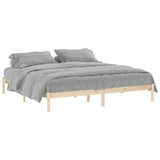 Cadre de lit sans matelas 193x203 cm bois massif de pin